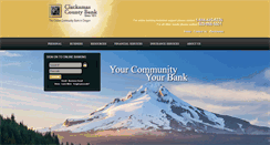 Desktop Screenshot of clackamascountybank.com